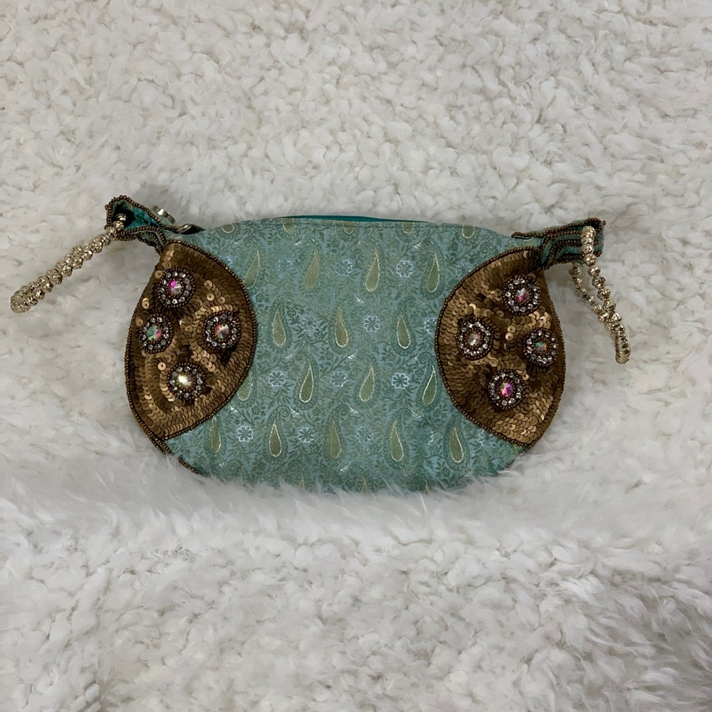 Silk Embellished Small Purse